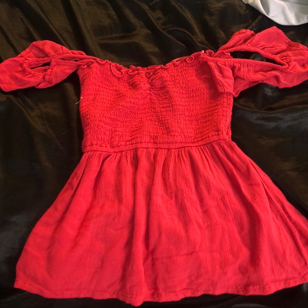 Tube off the shoulder blouse